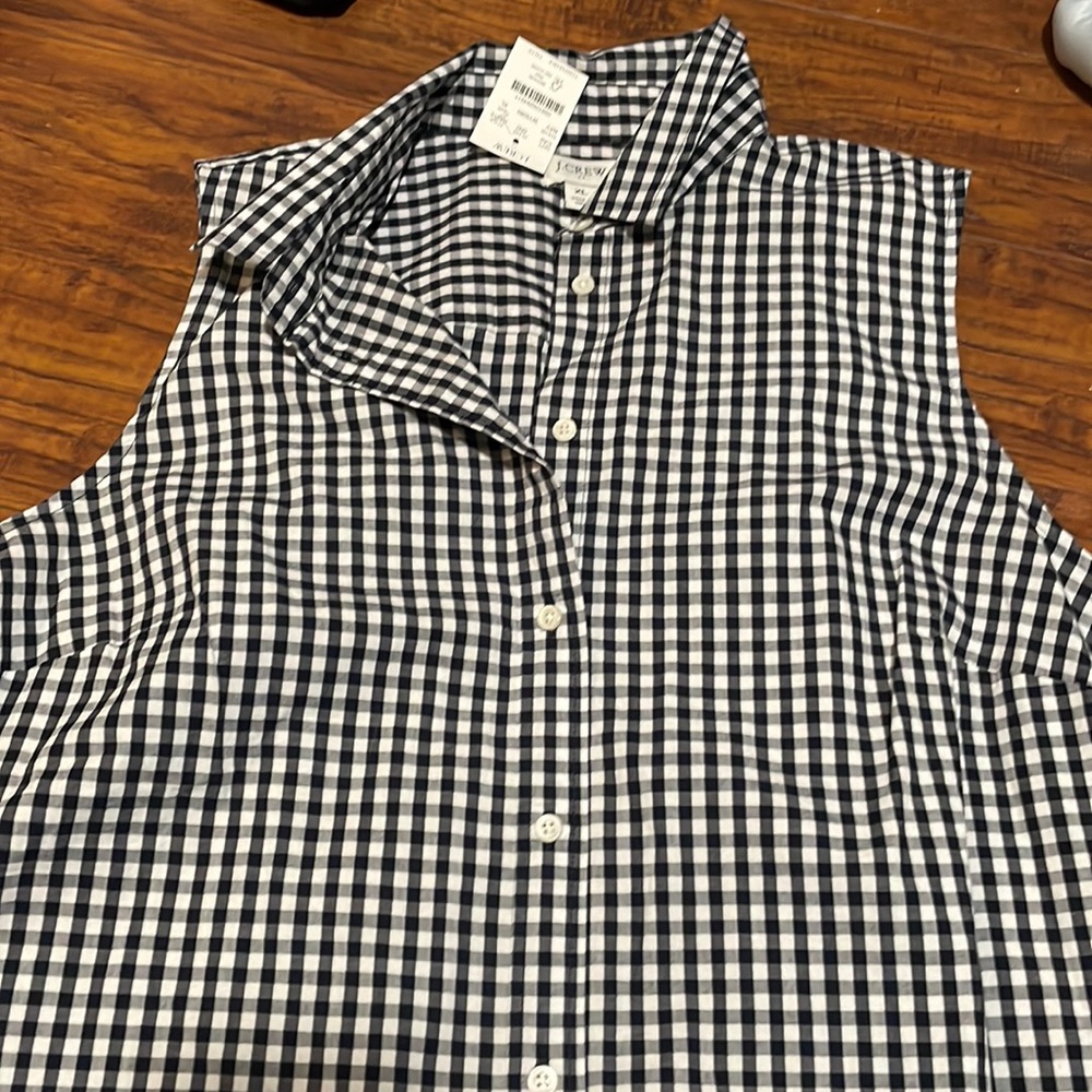 Jcrew sleeveless button up